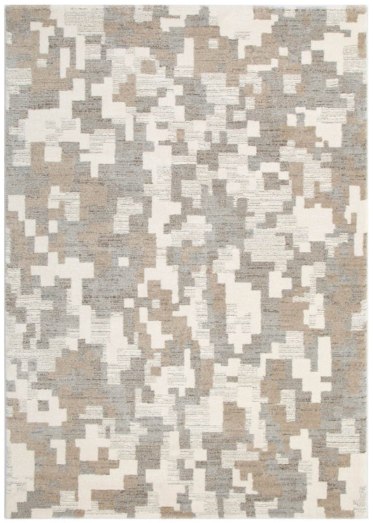 Mahoor 71634 Abstract Beige-Grey