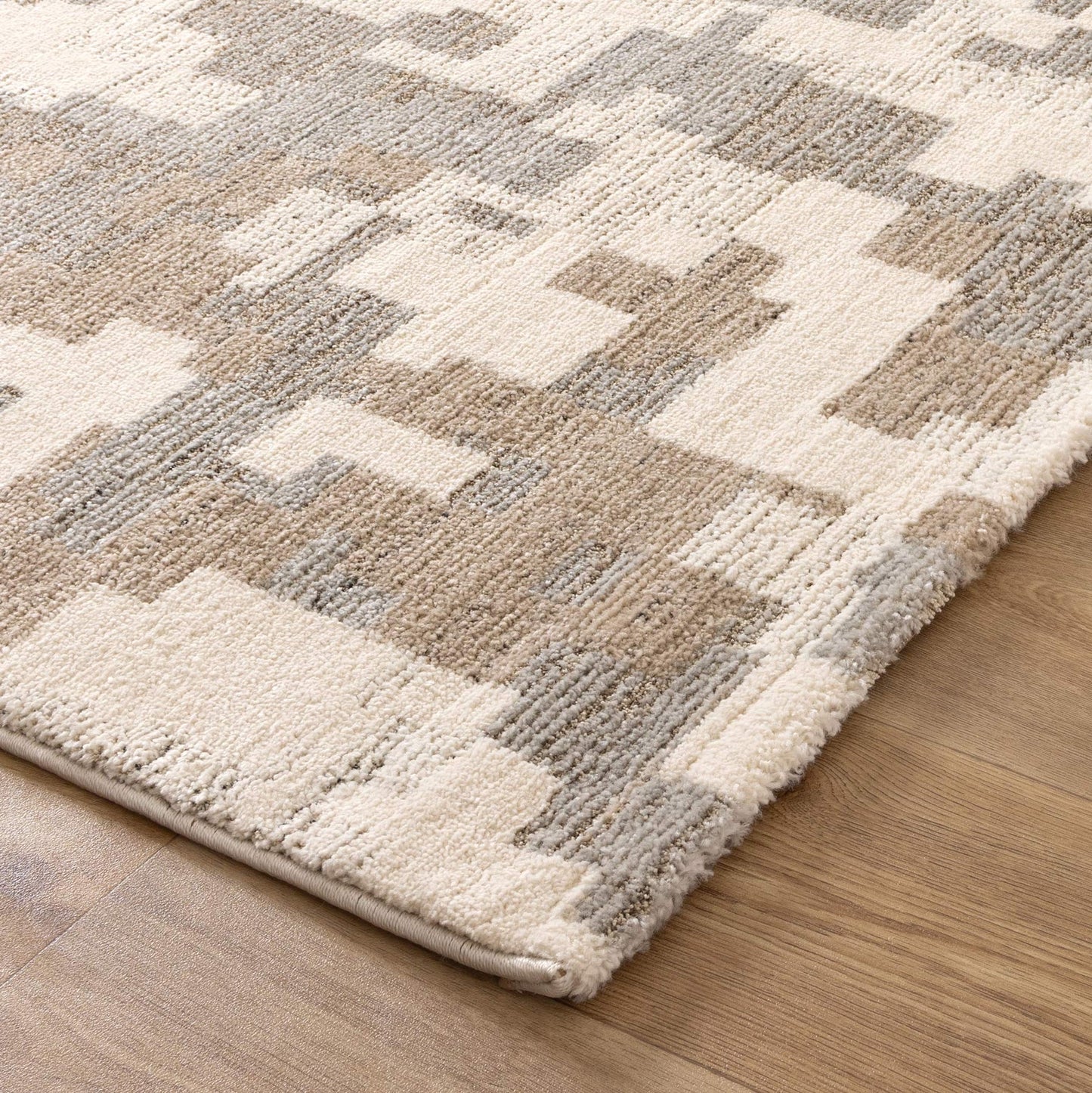 Mahoor 71634 Abstract Beige-Grey