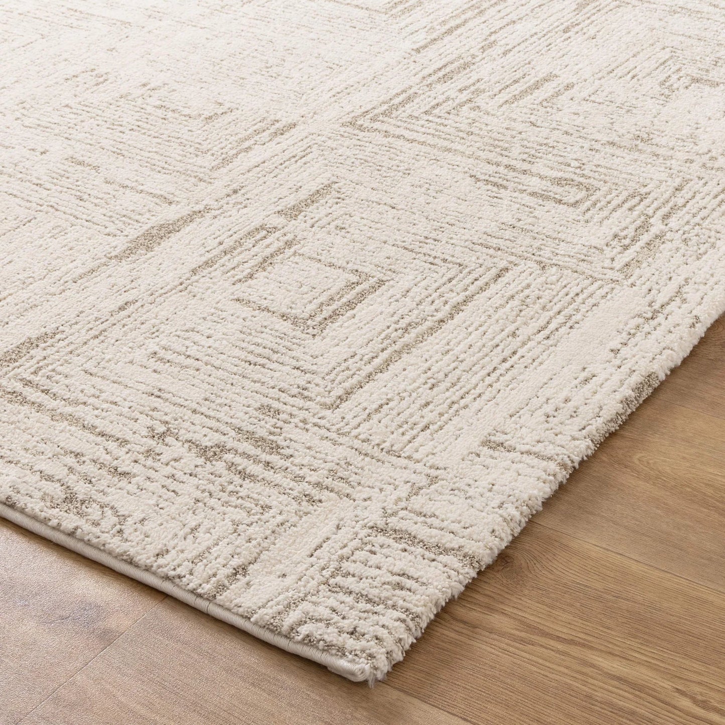 Mahoor 91635 Faded Squares Beige