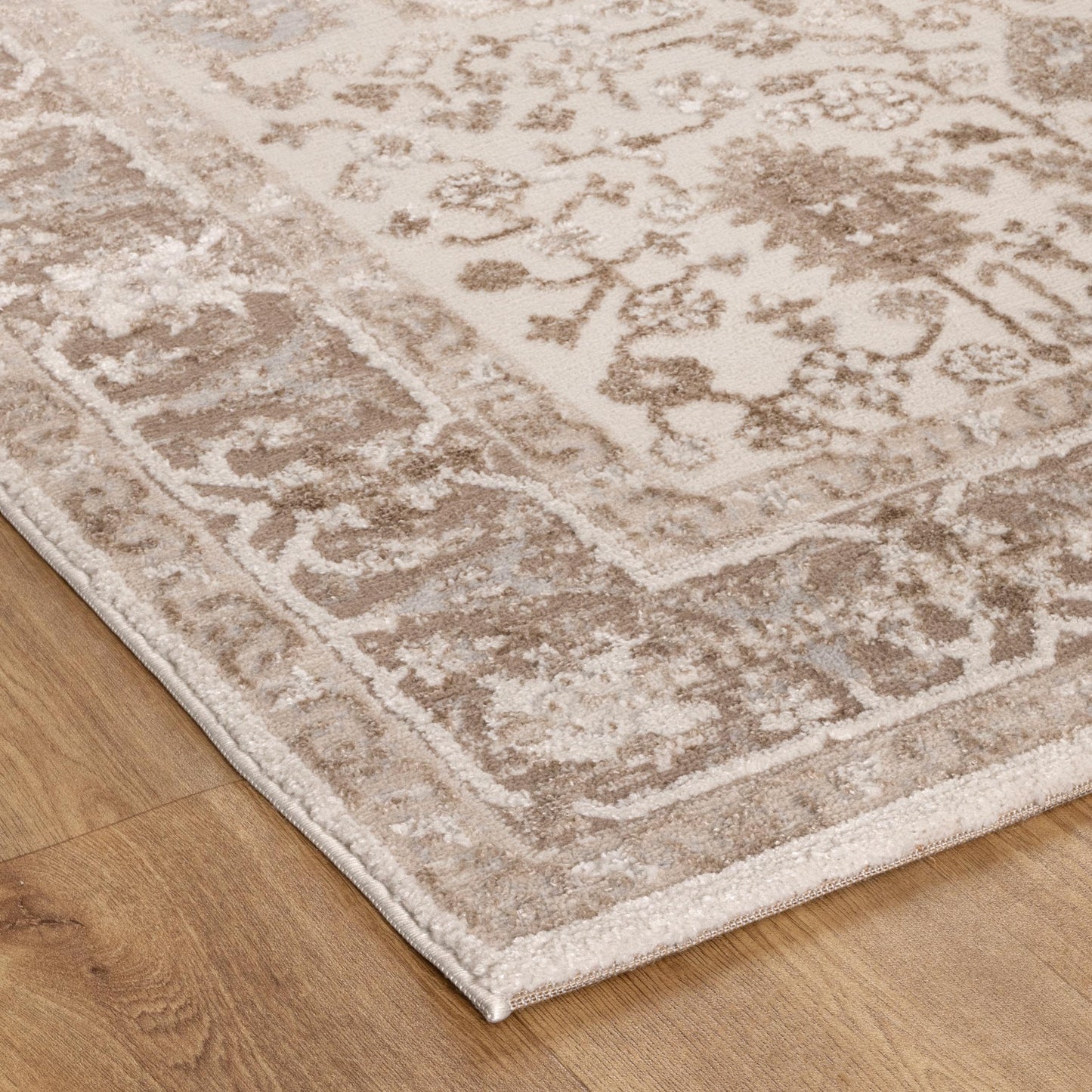 Sapphire Oriental Border Beige Rug