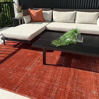 Harbour Burnt Terracotta Indoor Outdoor Rug