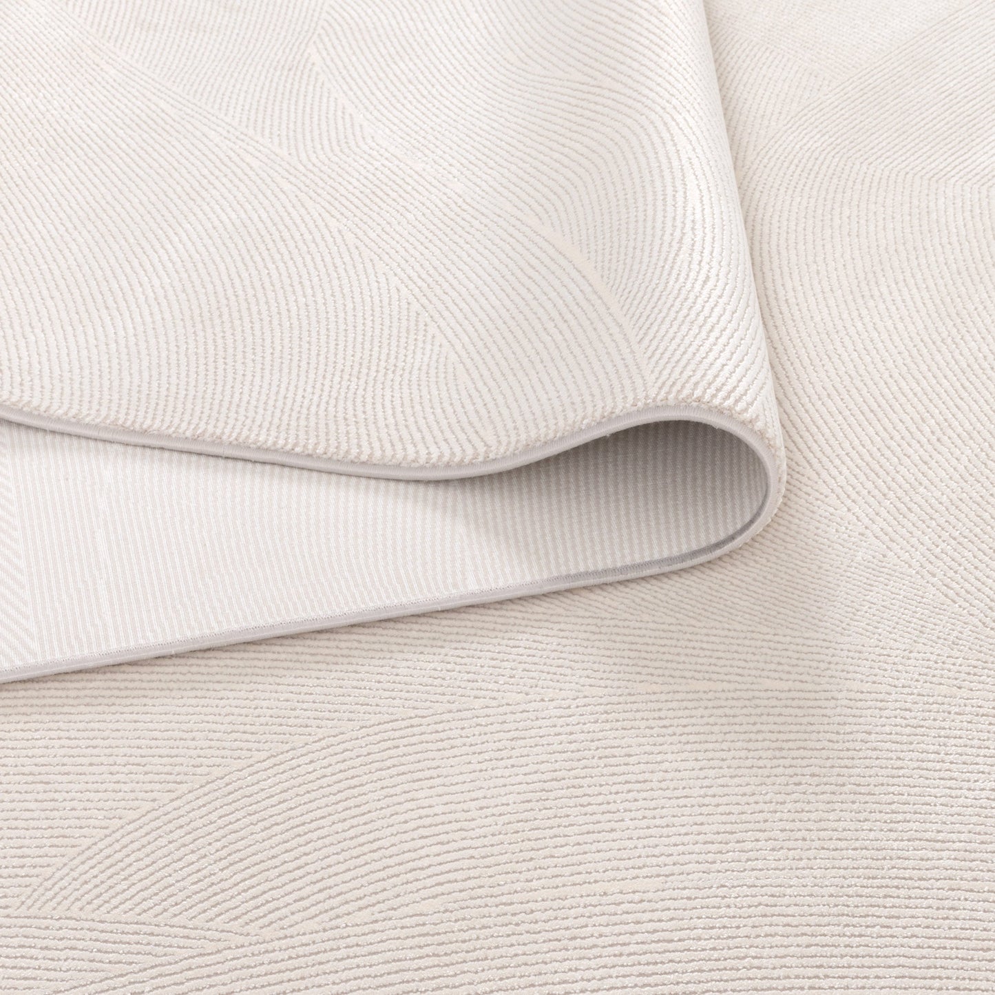 Chateau Geometric Lines White Rug - CH03