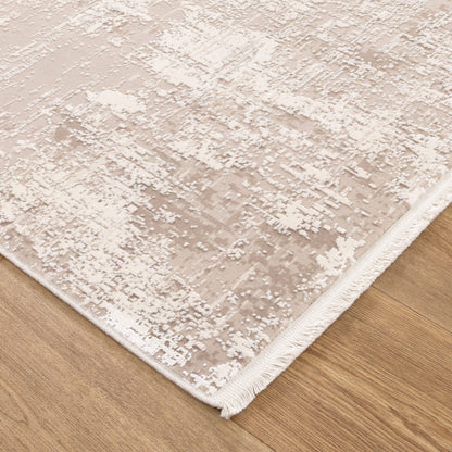 Chateau Distressed Beige and White Rug - CH07