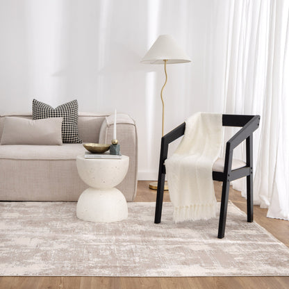 Chateau Distressed Beige and White Rug - CH07