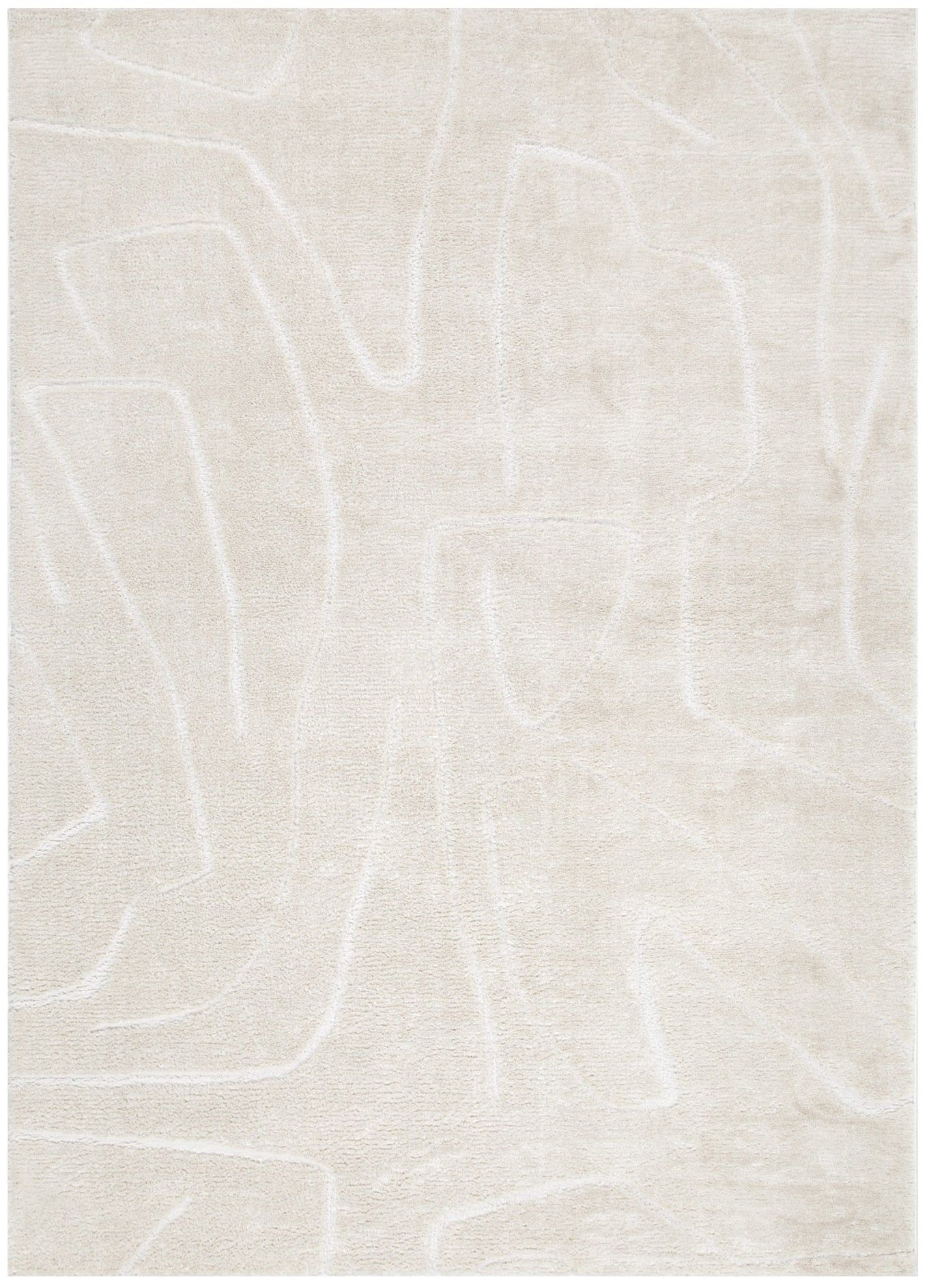 Mila Modern Lines Cream Rug - MIL4