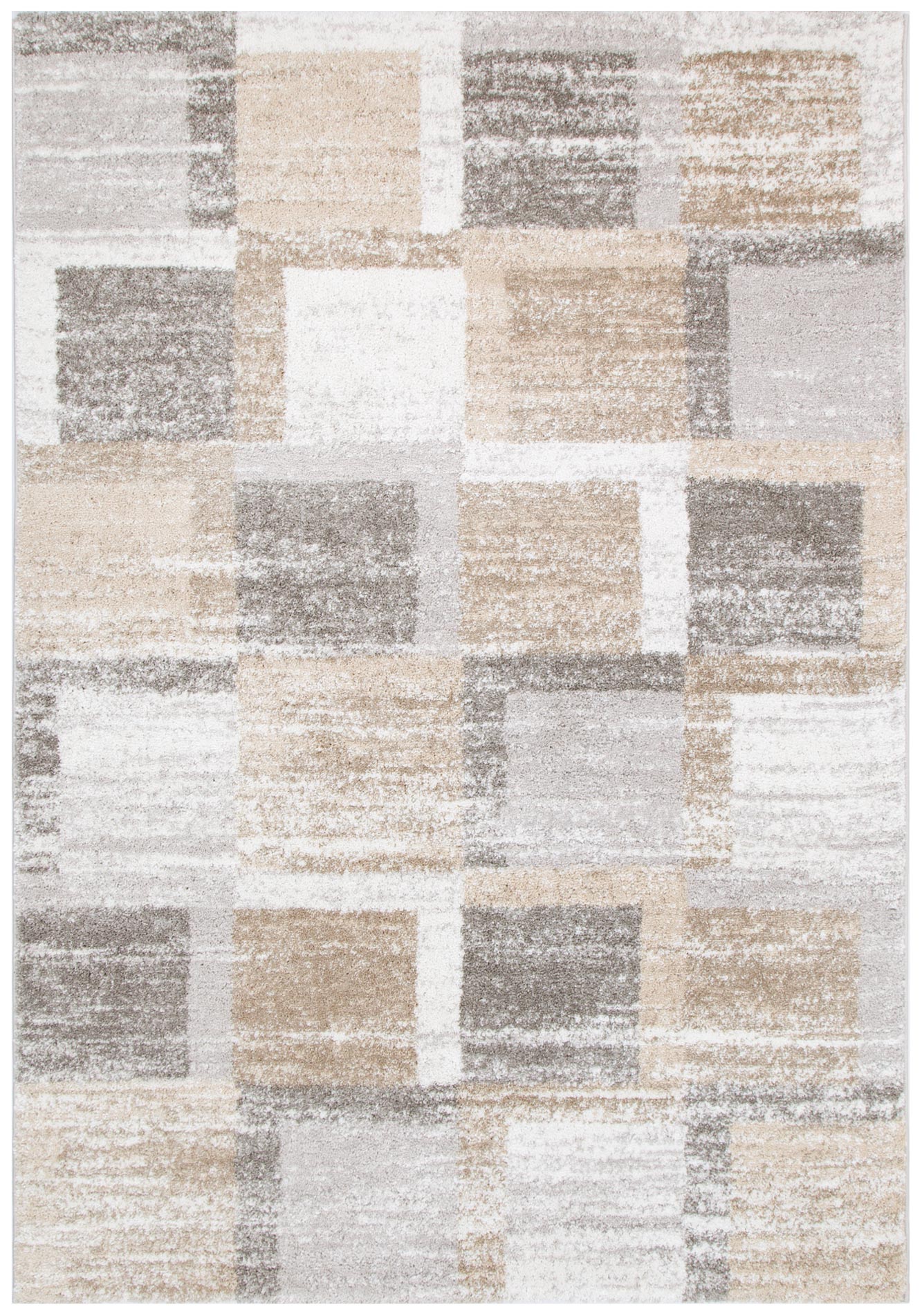 Nola Squares Neutral Rug - N001