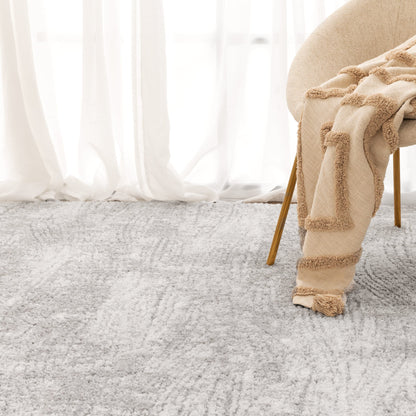 Nola Carved Grey Rug - N003