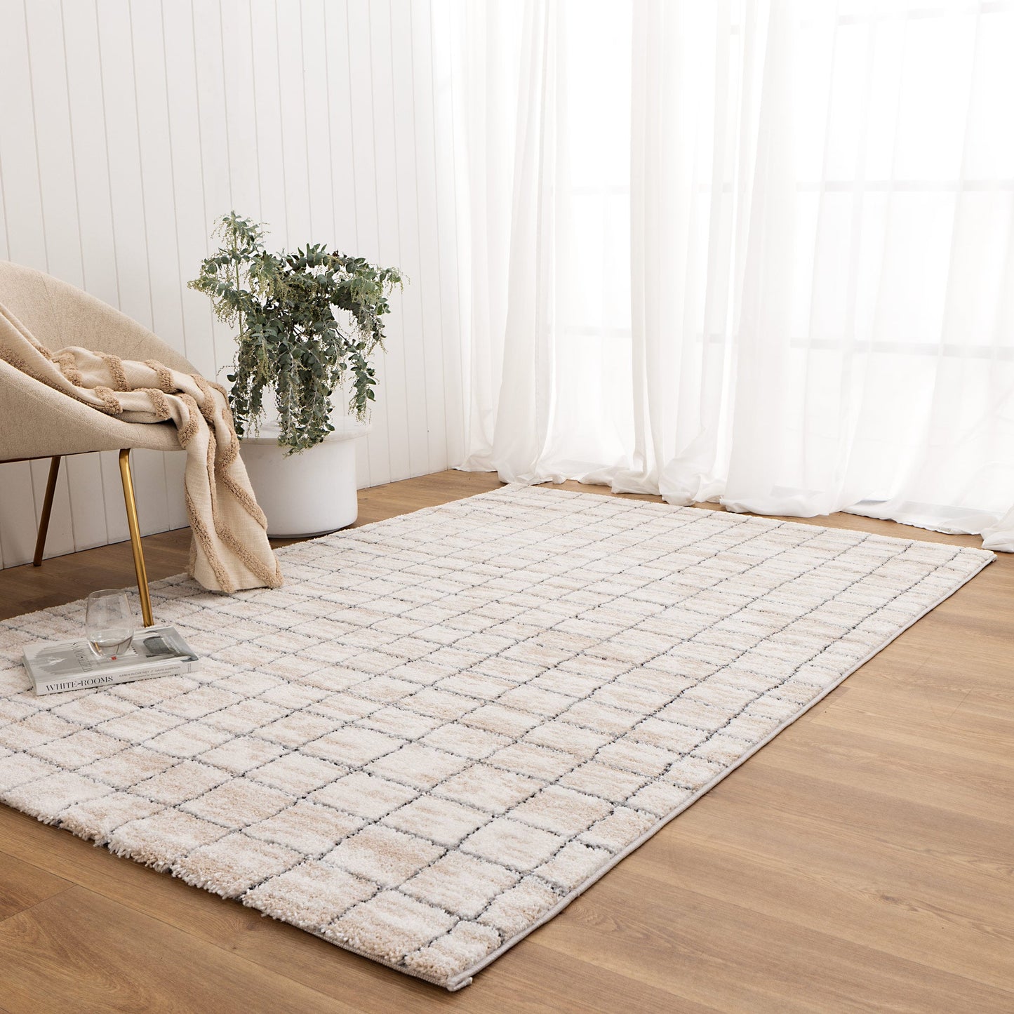 Nola Clean Lines Neutral Rug - N004