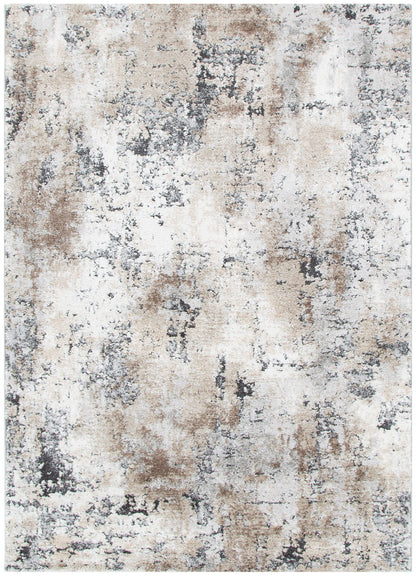 Nola Abstract Gray Beige Rug - N006