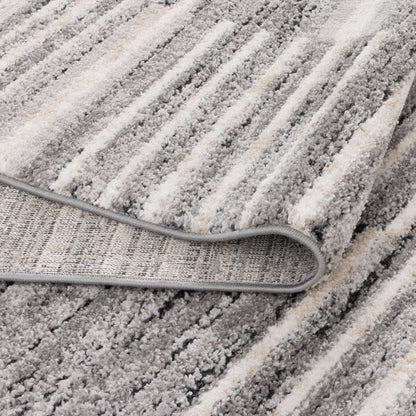 Nola Shapes Grey Rug - N007