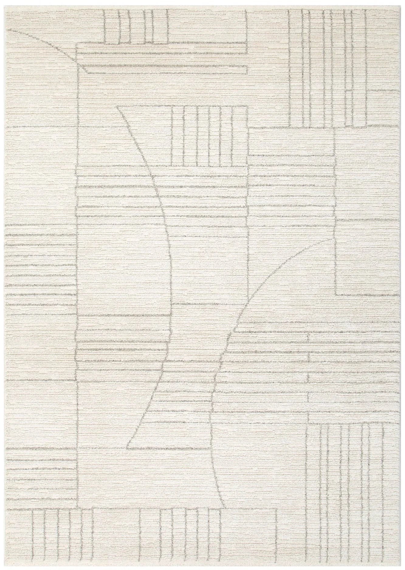 Mahoor 11603 Geometric Cream