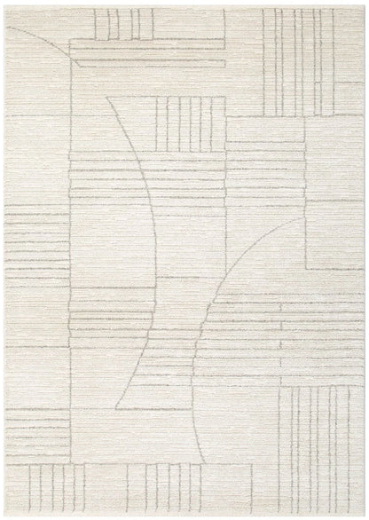 Mahoor 11603 Geometric Cream