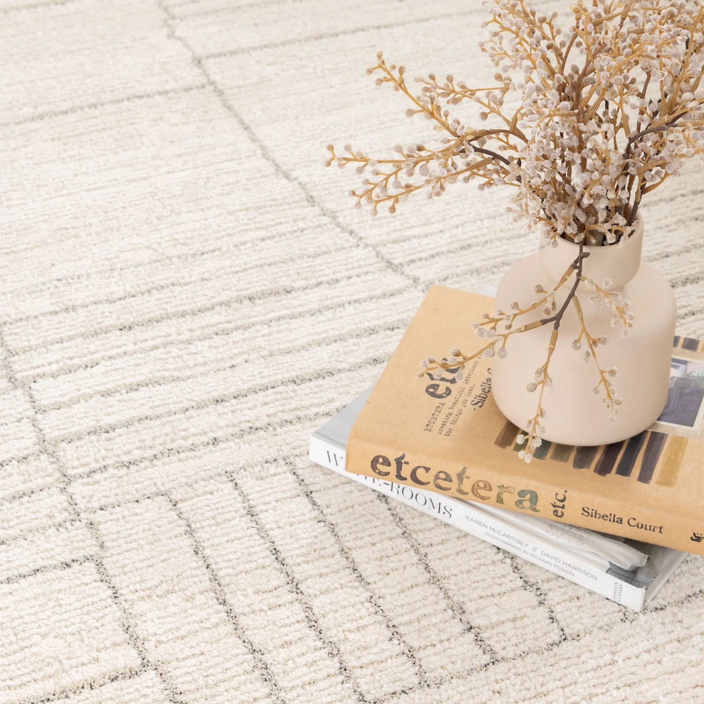 Mahoor 11603 Geometric Cream