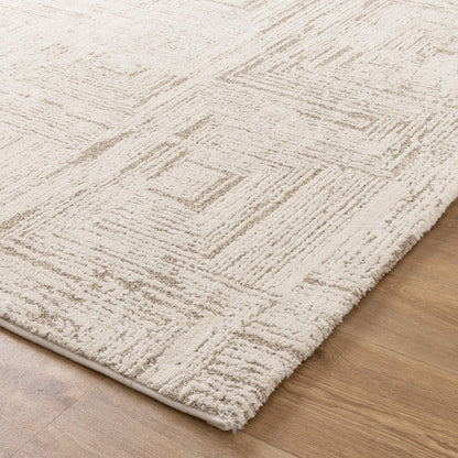 Mahoor 91635 Faded Squares Beige