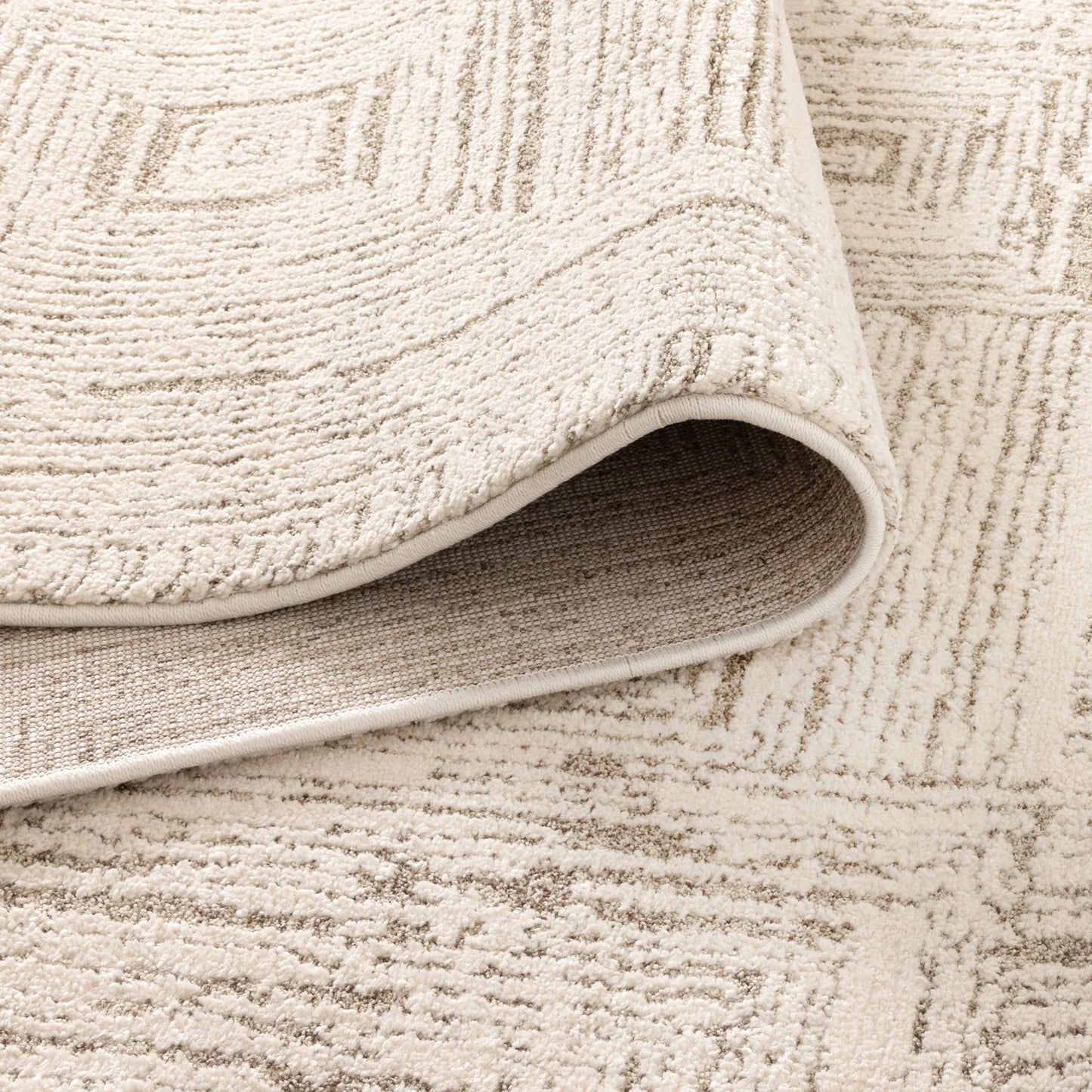 Mahoor 91635 Faded Squares Beige