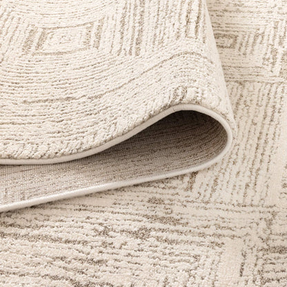 Mahoor 91635 Faded Squares Beige