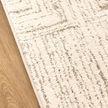 Mahoor 91635 Faded Squares Beige